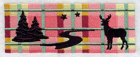 Northwoods Plaid Deer Border - Image 2
