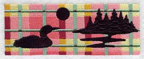 Northwoods Plaid Loon Border - Image 2