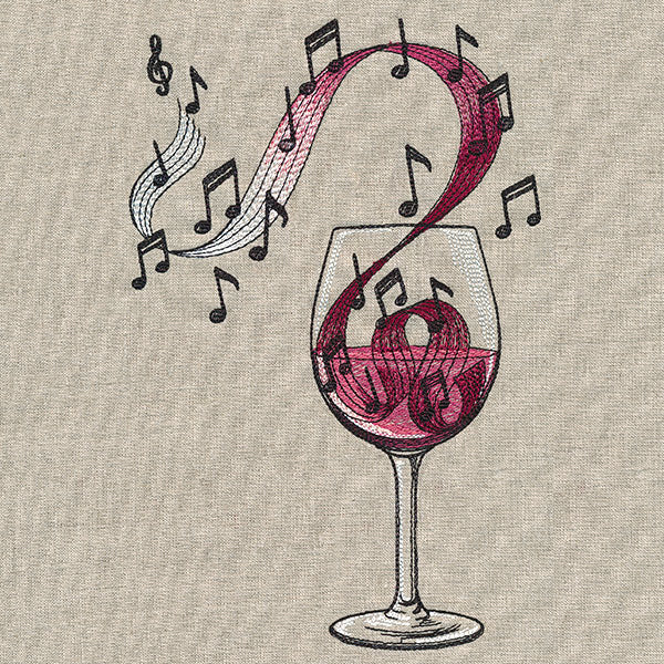 Notes of Flavor Wine Glass - Image 3