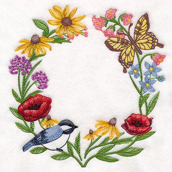 Notions of Spring Flower Wreath - Image 4