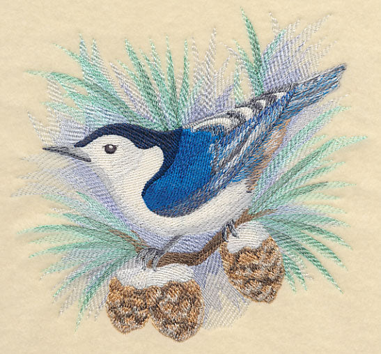 Nuthatch in Watercolor - Image 4