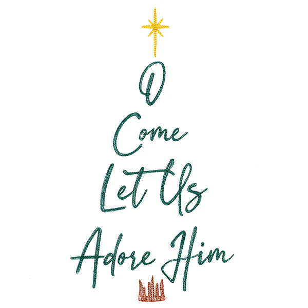 O Come Let Us Adore Him Christmas Tree - Image 2