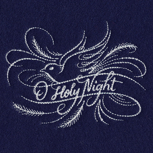 O Holy Night Calligraphy (Whitework) - Image 4