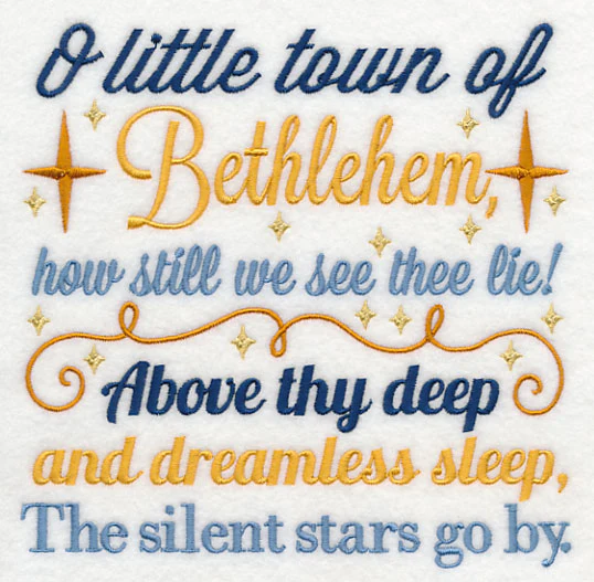 O Little Town of Bethlehem Carol Square - Image 2