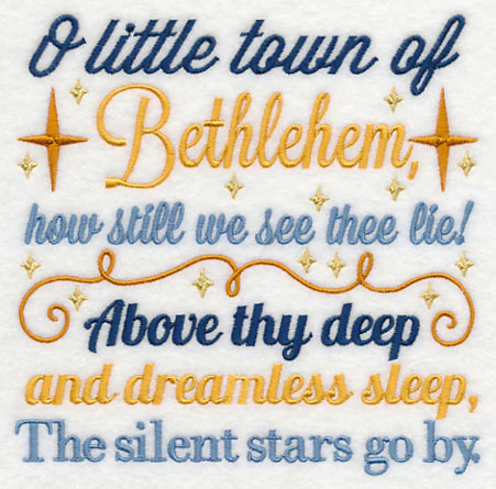 O Little Town of Bethlehem Carol Square - Image 3