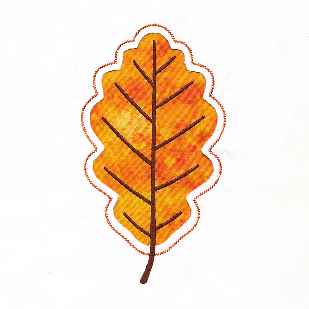 Oak Leaf Silhouette (Reverse Applique) - Image 5