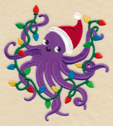 Octopus with Christmas Lights - Image 4