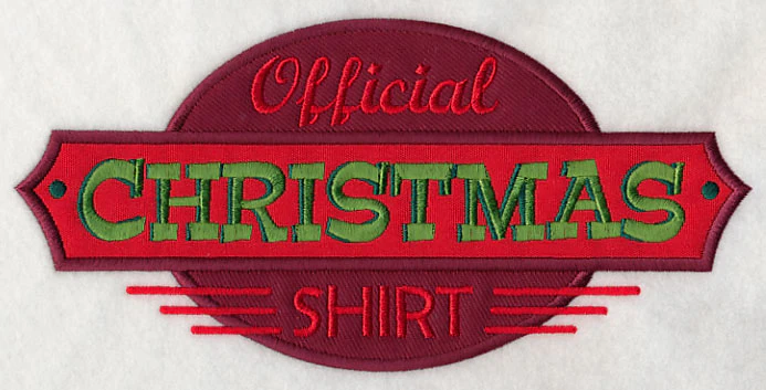 Official Christmas Shirt (Applique) - Image 2