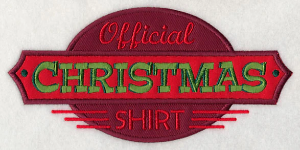Official Christmas Shirt (Applique) - Image 3