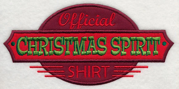Official Christmas Spirit Shirt (Applique) - Image 3