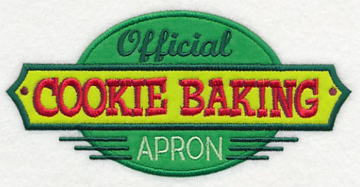 Official Cookie Baking Apron (Applique) - Image 4