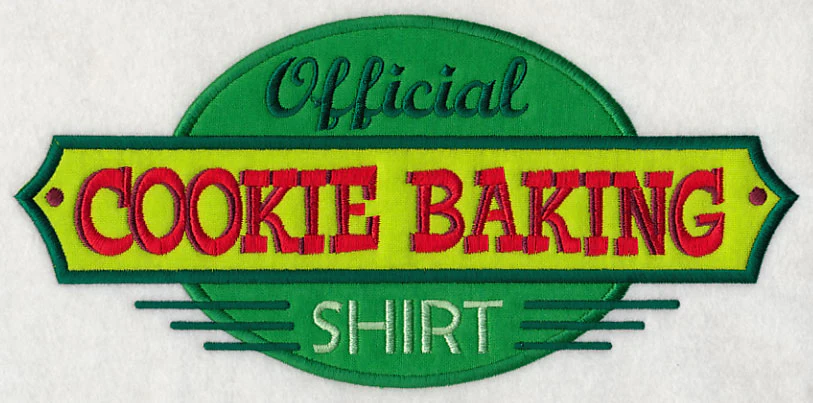 Official Cookie Baking Shirt (Applique) - Image 6