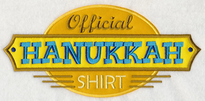 Official Hanukkah Shirt (Applique) - Image 2