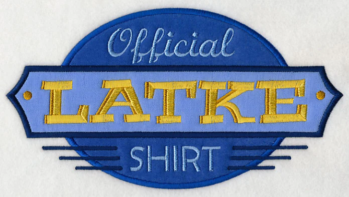 Official Latke Shirt (Applique) - Image 2
