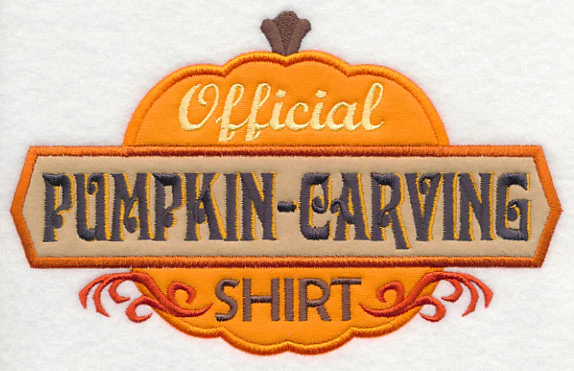 Official Pumpkin Carving Shirt (Applique) - Image 3