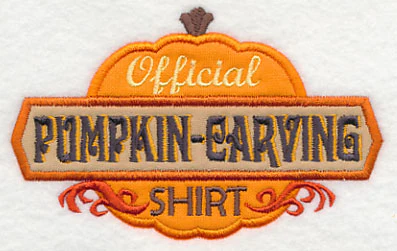 Official Pumpkin Carving Shirt (Applique) - Image 5