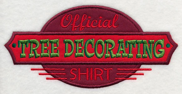Official Tree Decorating Shirt (Applique) - Image 3