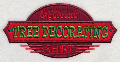 Official Tree Decorating Shirt (Applique) - Image 4