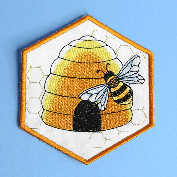 Oh Honey Bee & Hive Coaster (In-the-Hoop) - Image 7