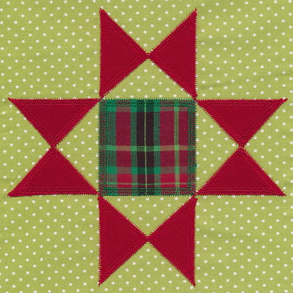 Ohio Star Quilt Block (In-the-Hoop)