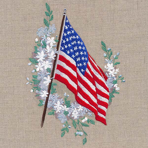 Old Glory Flag and Blooms - Image 5