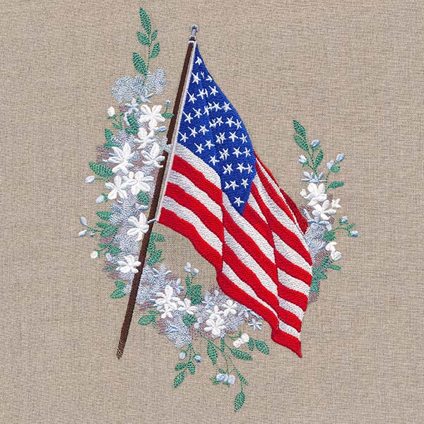 Old Glory Flag and Blooms - Image 9