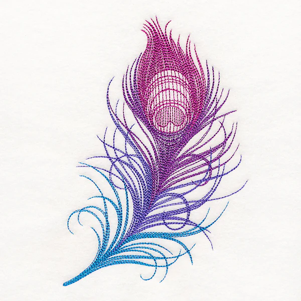 Ombre Peacock Feather - Image 4