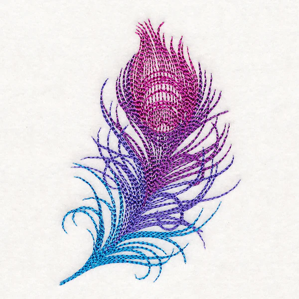 Ombre Peacock Feather - Image 5