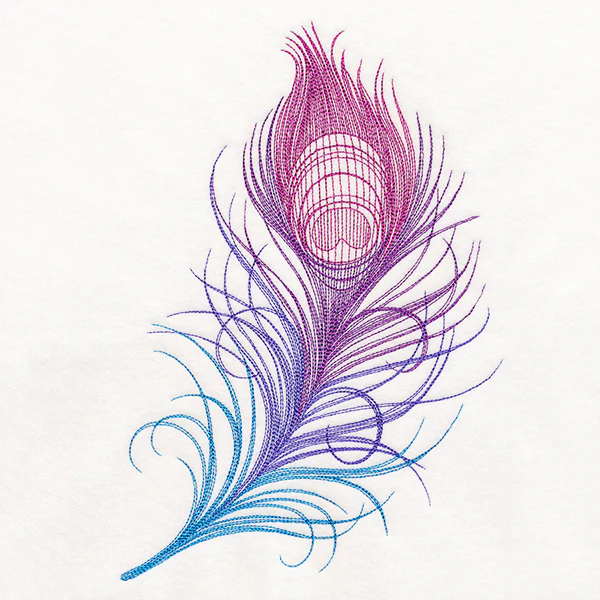 Ombre Peacock Feather - Image 6