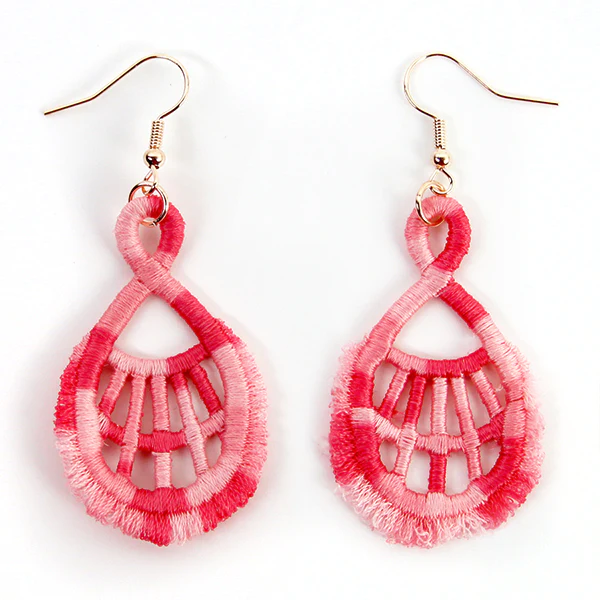 On the Fringe Earrings (Miniature Lace) - Image 2