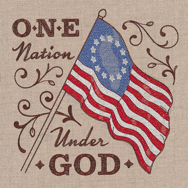 One Nation Under God Colonial Flag - Image 2
