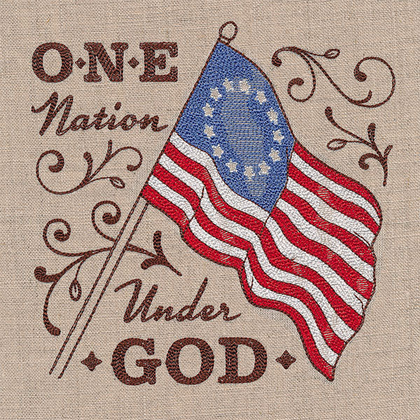 One Nation Under God Colonial Flag - Image 3