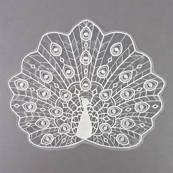 Opulent Peacock Doily (Organza) - Image 7