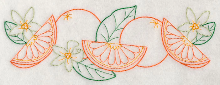 Orange & Blossom Border (Vintage) - Image 2