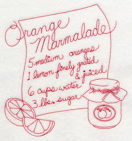 Orange Marmalade (Redwork) - Image 3