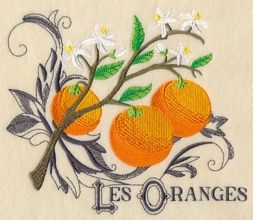 Oranges and Baroque Flourish (French) - Image 2