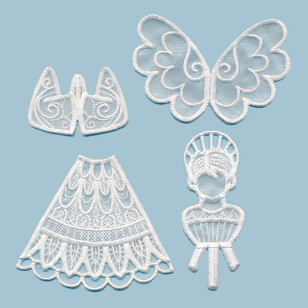 Organza Angel in 3D - Boy (Lace) - Image 2