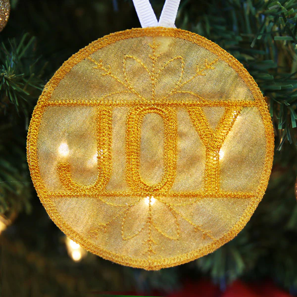 Organza Joy Ornament (In-the-Hoop)