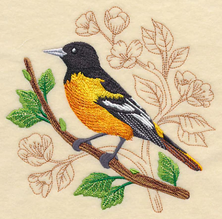 Oriole with Delicate Branches - Image 2