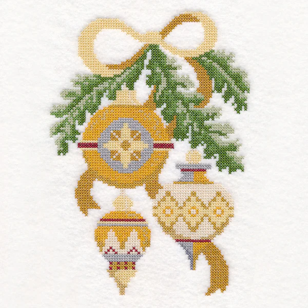 Ornate Ornaments Panel (Cross Stitch)