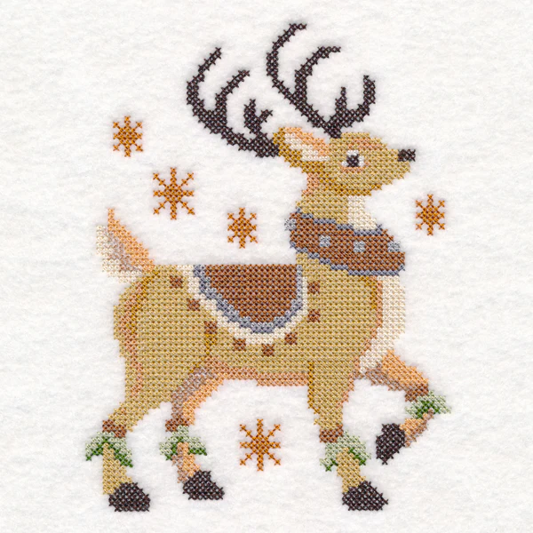 Ornate Reindeer Panel (Cross Stitch) - Image 2