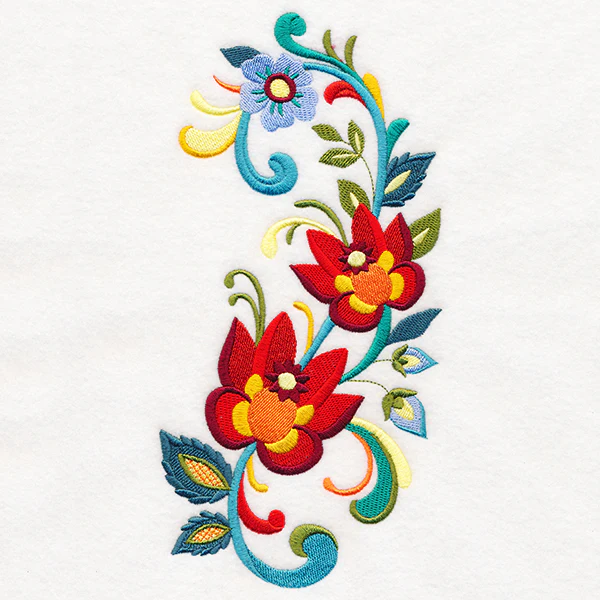 Ornate Rosemaling Spray - Image 2