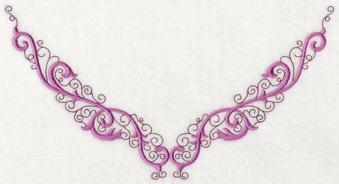 Ornate Swirls Neckline (V-Neck)
