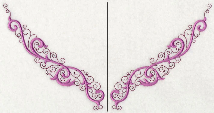 Ornate Swirls Neckline (V-Neck) (Split) - Image 4