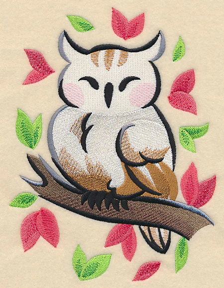 Owl in Asian Watercolor - Image 4