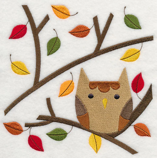 Owl in Autumn Branches - Image 2