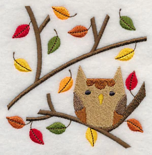 Owl in Autumn Branches - Image 5