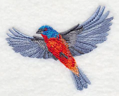 Painted Bunting in Flight - Image 2