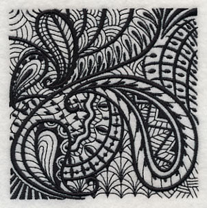 Paisley Elegance (Blackwork) - Image 5
