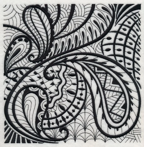 Paisley Elegance (Blackwork) - Image 6